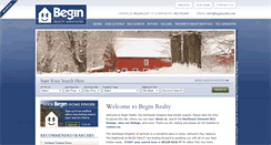 Desktop Screenshot of beginrealty.com